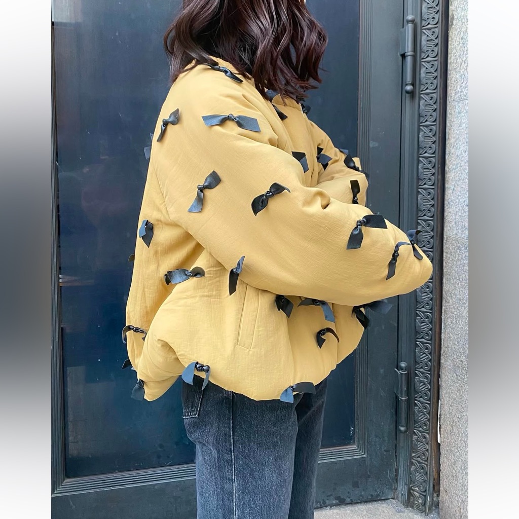 Sea New York Leather Bow Technical Bomber